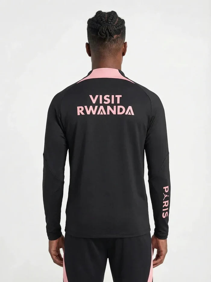PSG BLACK AND PINK TRACKSUIT