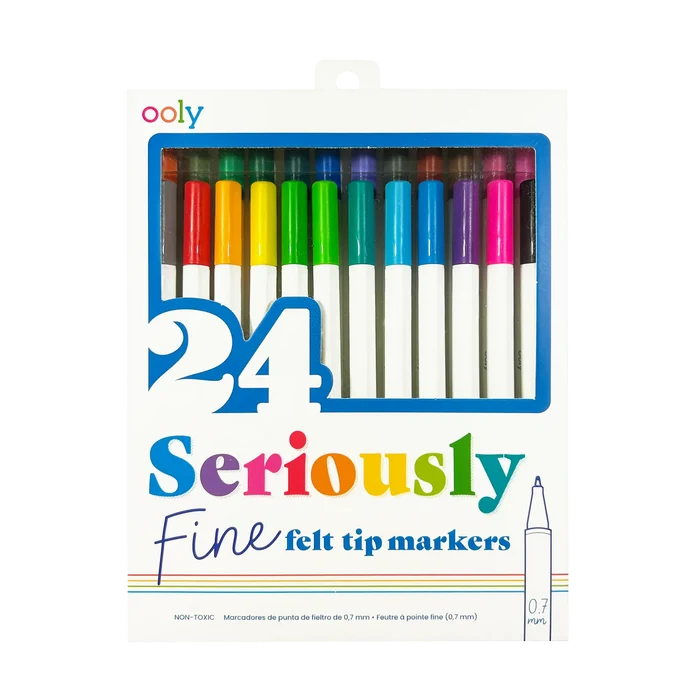 Seriously Fine 24pk Felt Tip Markers