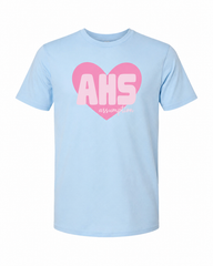 T-shirt Blue Pink Heart AHS