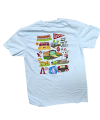 T-Shirt Pocket T- Light Blue - Rosie Wolfram '27 Design
