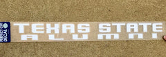 Texas State Alumni Car Decal