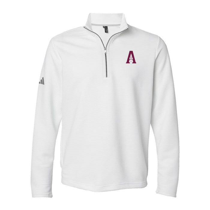Adidas Textured 1/4-Zip Performance Pullover (Two Styles) - White