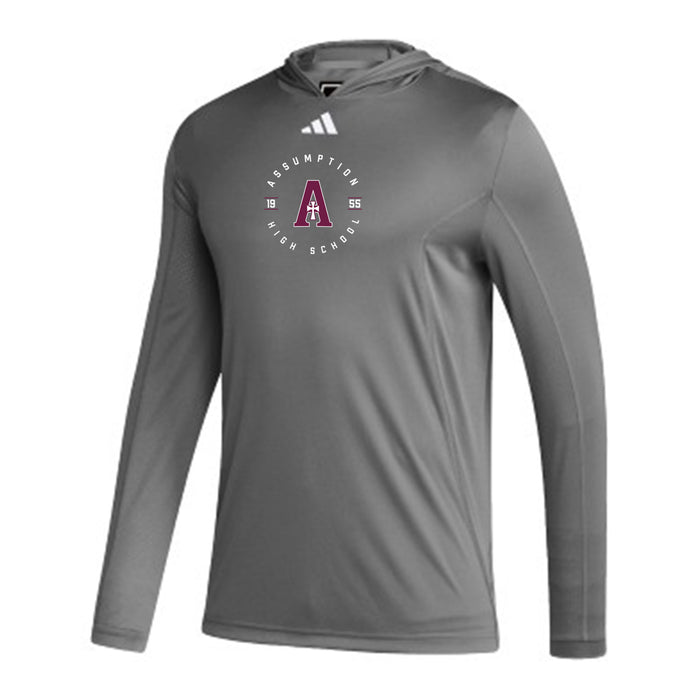 Adidas Thin Performance Hooded Pullover - Grey - AHS