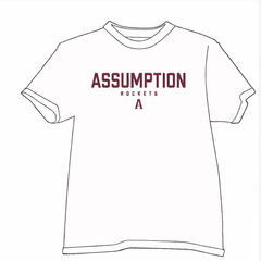 White Assumption Rockets Tshirt