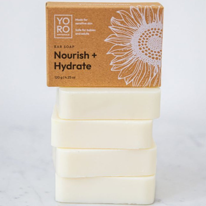 Nourish Hydrate Soap Bar for Acne Rosacea Psoriasis Eczema Safe for Fragile Skin and Babies